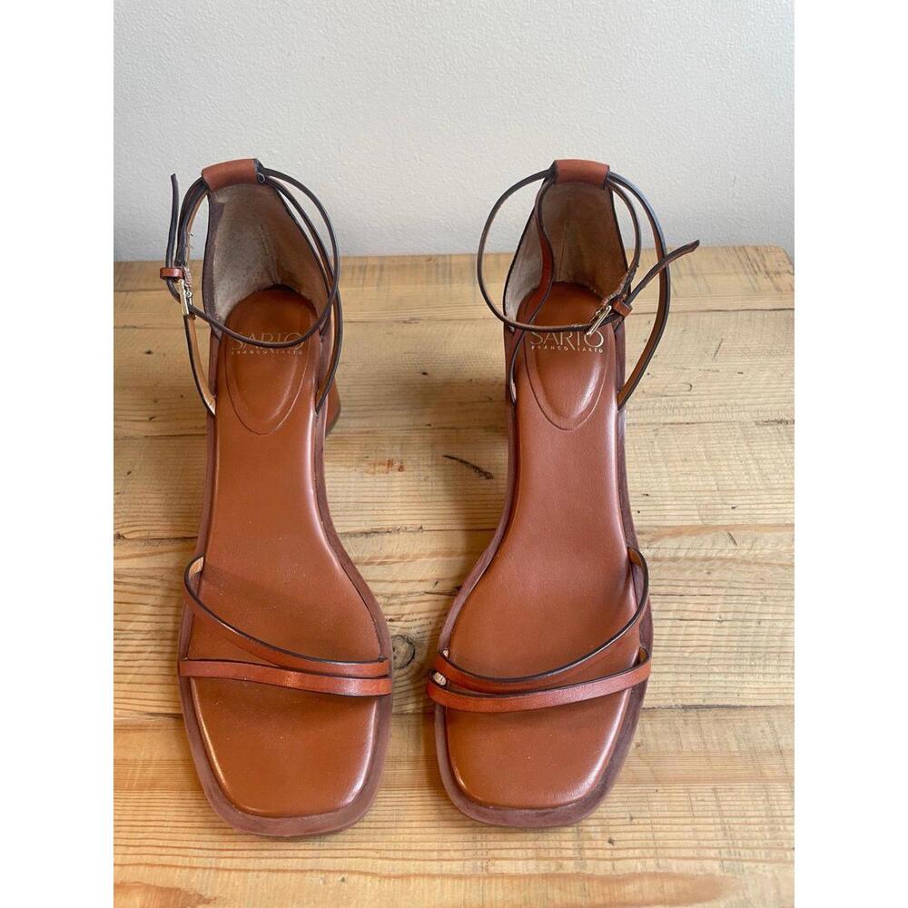 Franco Sarto Ronelle Sandal Heels – Cognac Brown (Size 10)